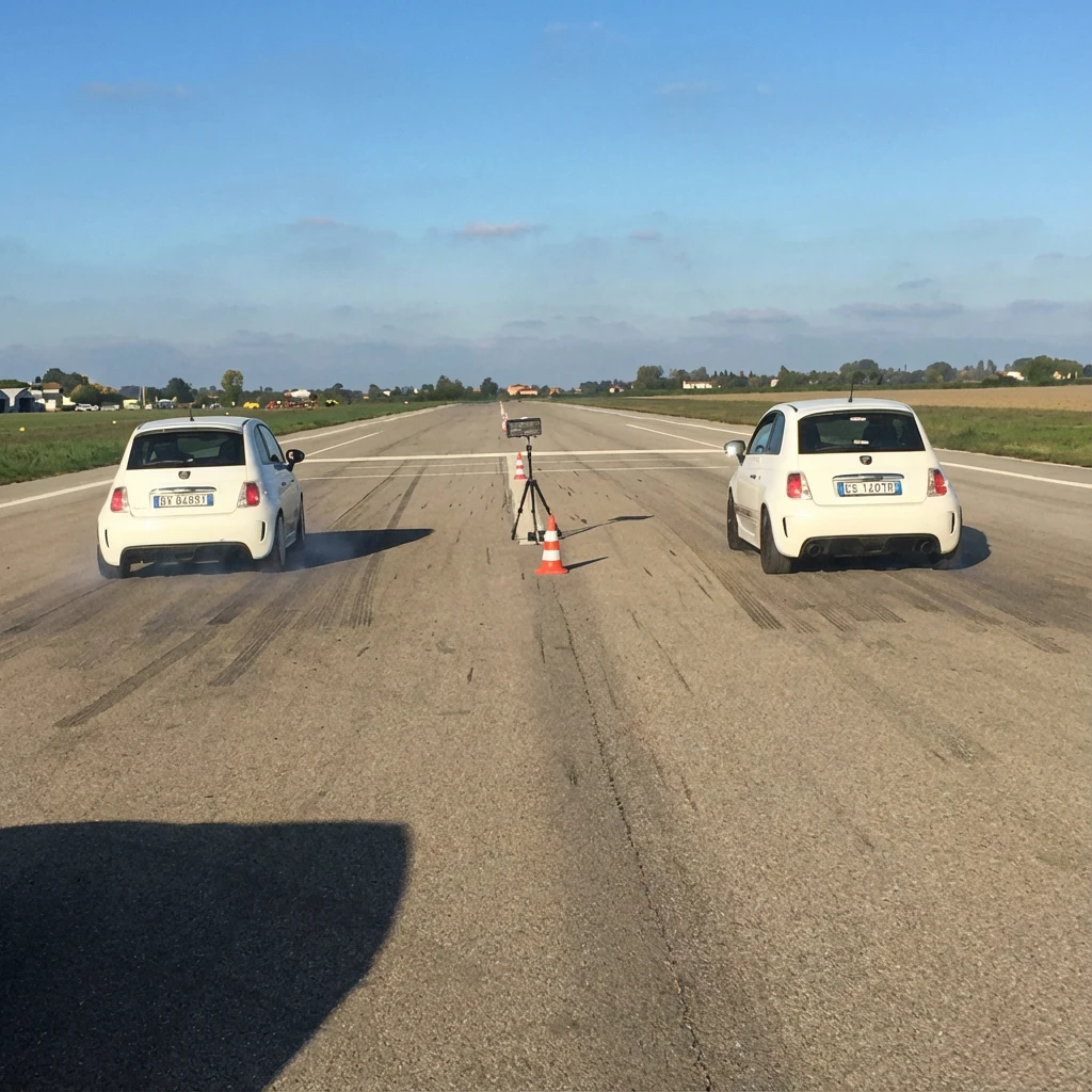 Due 500 Abarth che competono